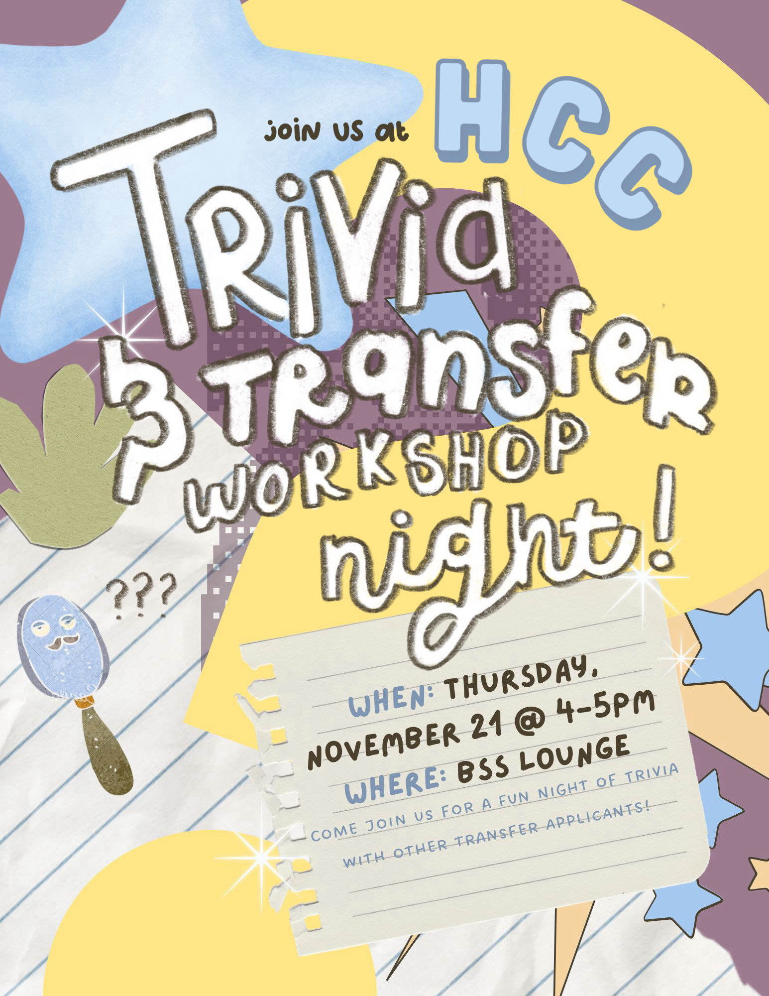 Trivia & Transfer Workshop Night