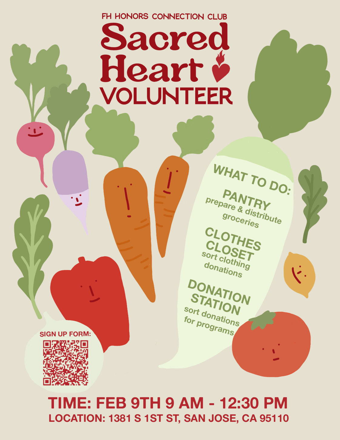 Sacred Heart Volunteer Event